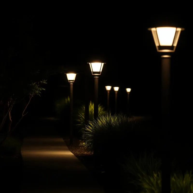 Decorative pathway bollard lighting